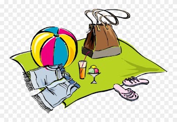 365 Days Of Fun In Marriage - Towel On Beach Clipart