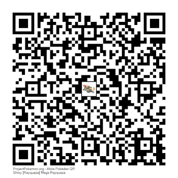 384 - Shiny [Rayquaza] Mega Rayquaza.png - Generation 7 - QR Codes ...
