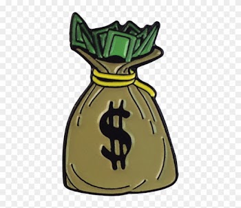 'money Bag' Lapel Pin Hutchla - Scrooge Mcduck Money Bag