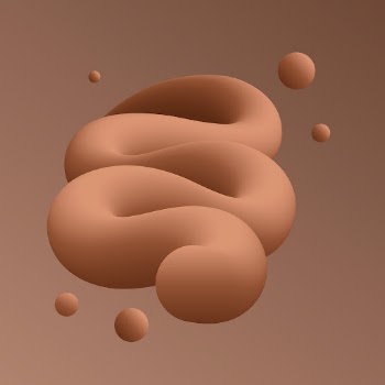 3D abstract fluid shape, brown | Free Vector - rawpixel