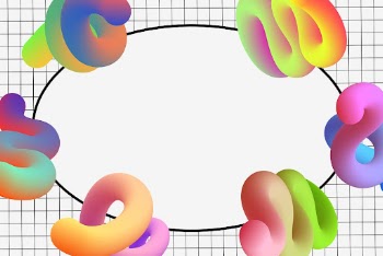 3D abstract frame background, gradient | Free Vector - rawpixel