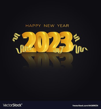 3d abstract happy new year