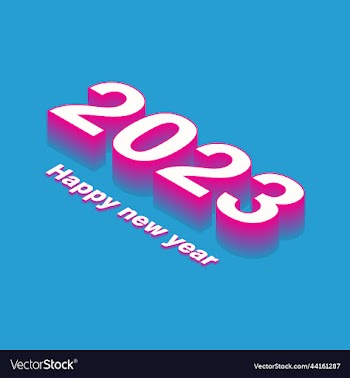3d abstract happy new year