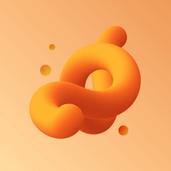 3D abstract liquid shape, orange | Free PSD - rawpixel