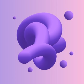 3D abstract liquid shape, purple | Free Vector - rawpixel