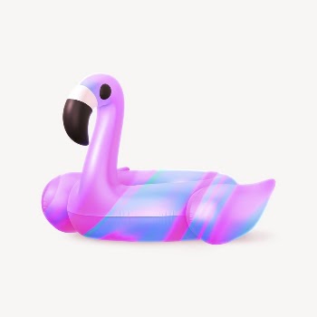 3D  aesthetic inflatable flamingo, | Free Photo - rawpixel
