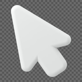 3D arrow png cursor clipart, | Free PNG Sticker - rawpixel