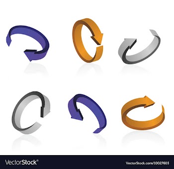 3d arrows vector image