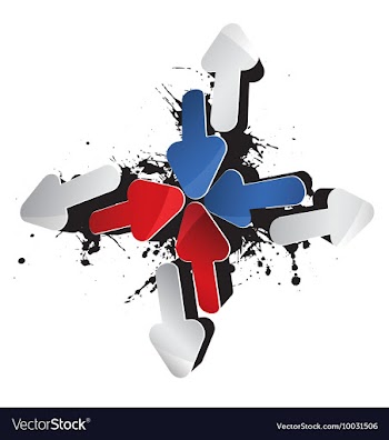 3d arrows vector image
