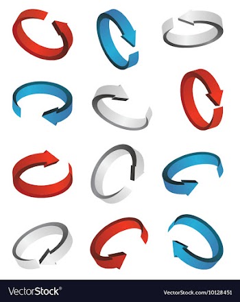 3d arrows vector image