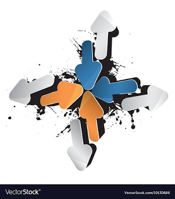 3d arrows vector image