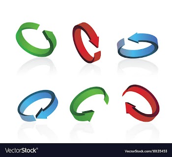 3d arrows vector image