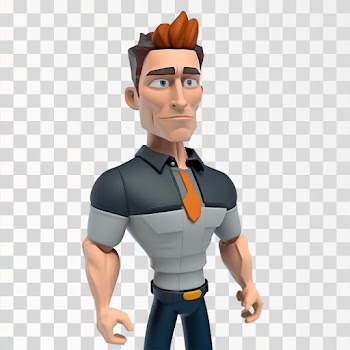 3D Avatar, Man, PNG transparent