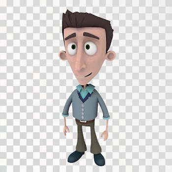 3D Avatar, Man, PNG transparent