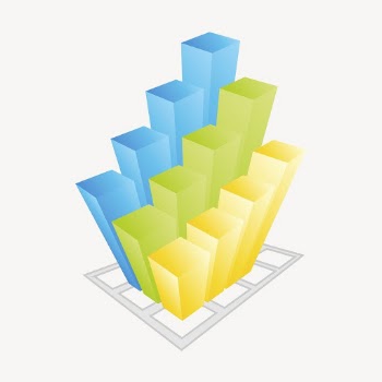 3D bar graph clipart, collage | Free PSD - rawpixel