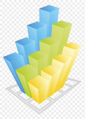 3D bar graph png sticker, | Free PNG - rawpixel