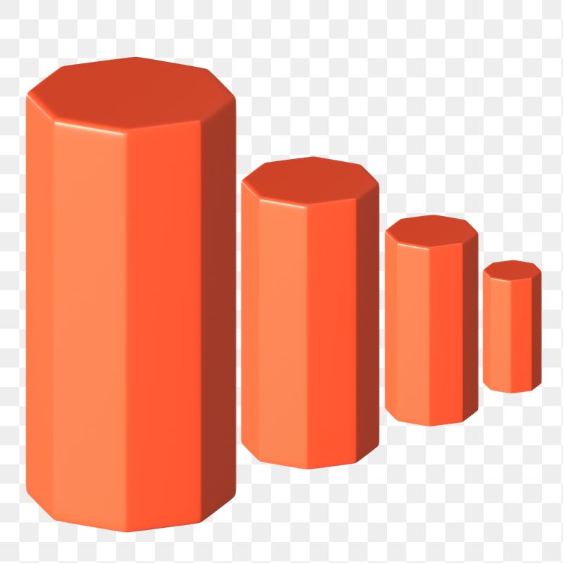 3D bar graph png sticker, | Free PNG - rawpixel