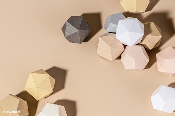 3D beige diamond shaped paper craft background design  | Free  photo - 2339312