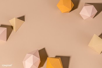 3D beige diamond shaped paper craft background design | Free  photo - 2339340