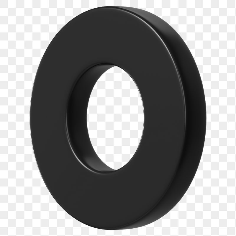 3D black annulus png, geometric | Free PNG - rawpixel