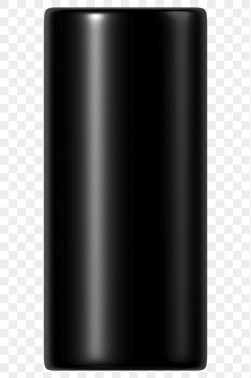 3D black cylinder png geometric | Free PNG - rawpixel