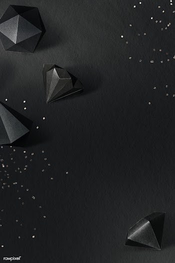 3D black icosahedron and asymmetric hexagonal bipyramid patterned back.. | Free  illustration - 2350837