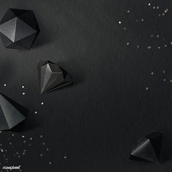 3D black icosahedron and asymmetric hexagonal bipyramid patterned back.. | Free  illustration - 2350847