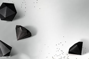 3D black icosahedron and asymmetric hexagonal bipyramid patterned back.. | Free  transparent png - 2350839