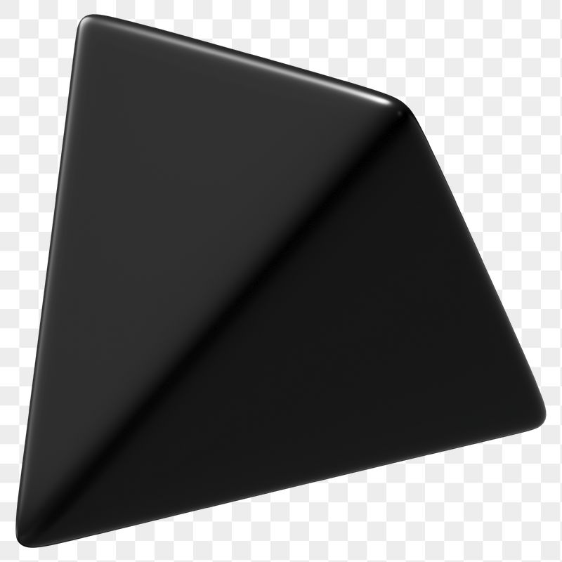 3D black pyramid png, geometric | Free PNG - rawpixel