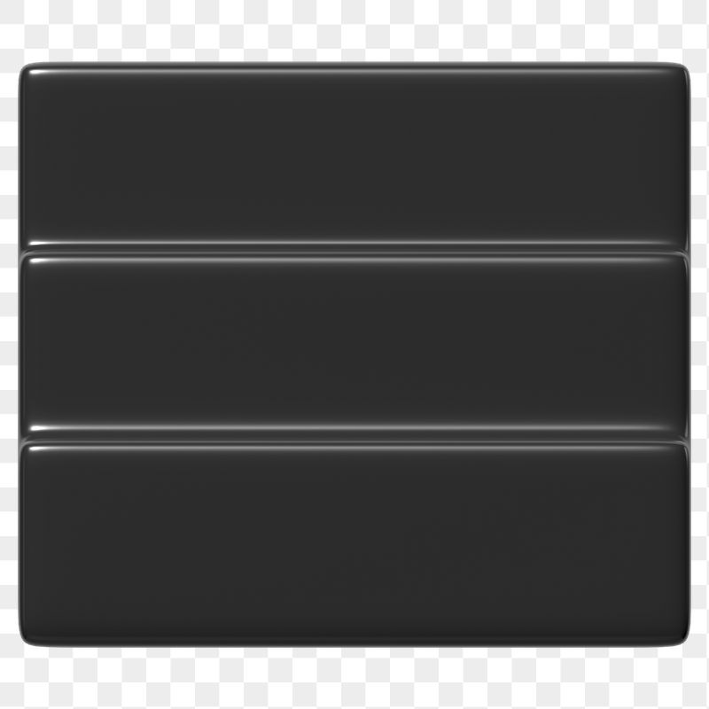 3D black square png, geometric | Free PNG - rawpixel
