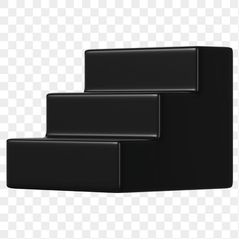 3D black stairs png podium | Free PNG - rawpixel
