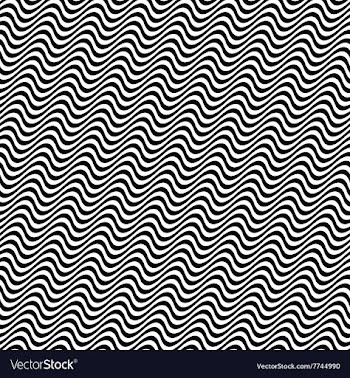 3D black white angular wave pattern vector image
