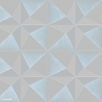 3D blue and gray paper craft pentahedron patterned background design e.. | Free  transparent png - 2354584