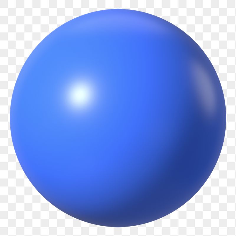 3D blue ball png geometric | Free PNG - rawpixel