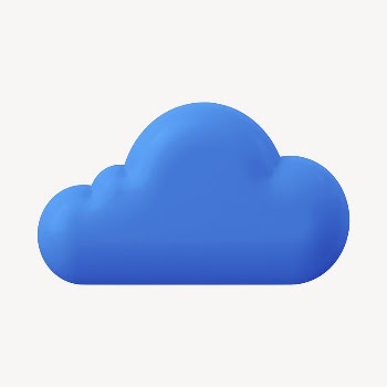 3D blue cloud, weather graphic | Free Photo - rawpixel