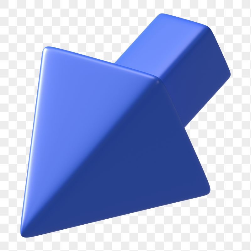 3D blue cursor png, pointing | Free PNG - rawpixel