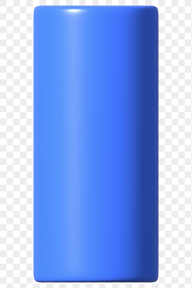 3D blue cylinder png geometric | Free PNG - rawpixel