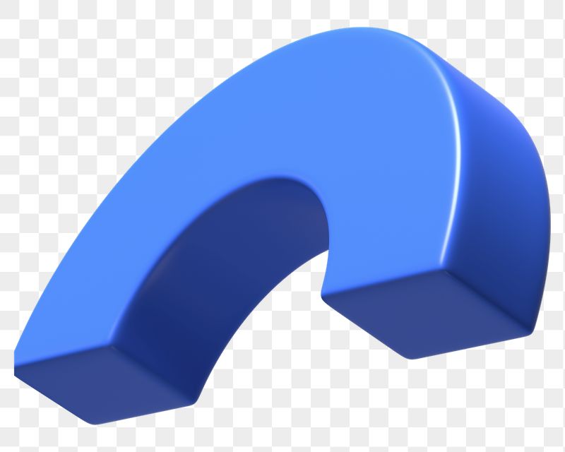 3D blue half torus clip | Free PNG - rawpixel