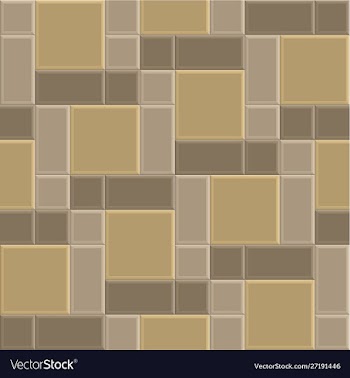 3d brick stone pathway pattern vector image