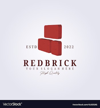 3d bricks logo brick icon symbol template