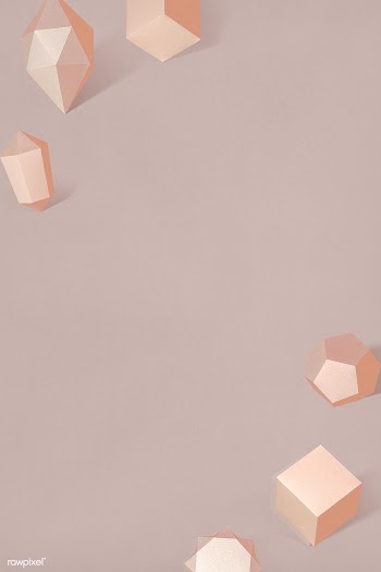 3D bronze paper craft geometric frame | Free  illustration - 2356794