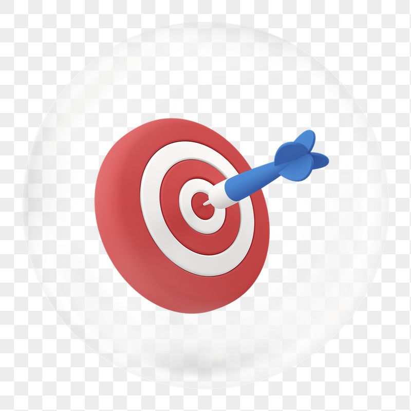 3D bullseye png sticker, business | Free PNG - rawpixel