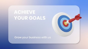 3D business goals template, blog | Free PSD Template - rawpixel