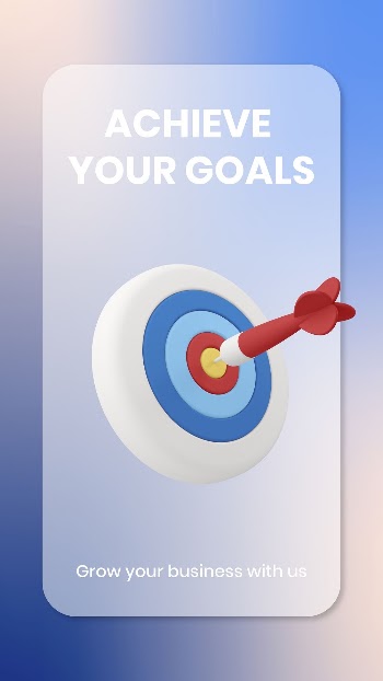 3D business goals template, Instagram | Free Vector Template - rawpixel