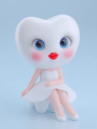 3D Cartoon Tooth Character in Dentist's Office 3D Cartoon Tooth Character in Dentist's Office