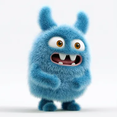3D Chibi Character of a Funny Monster for Printing 3D Chibi Character of a Funny Monster for Printing