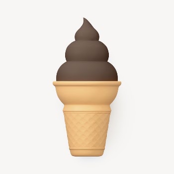 3D chocolate ice cream, summer | Free Photo - rawpixel