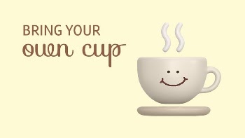 3D coffee cup banner template, | Free PSD Template - rawpixel