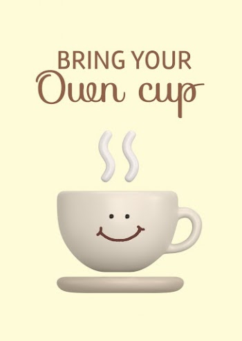 3D coffee cup poster template, | Free PSD Template - rawpixel