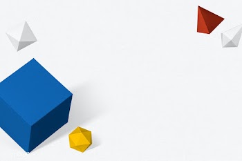 3D colorful paper craft geometric frame | Free  illustration - 2356812